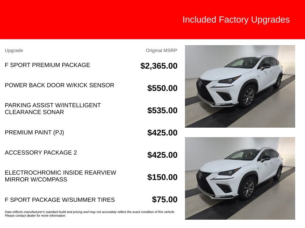2021 Lexus NX 300 F Sport