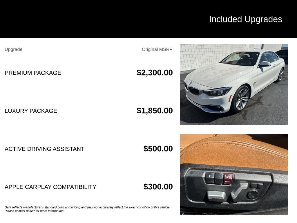 2018 BMW 4 Series 430i