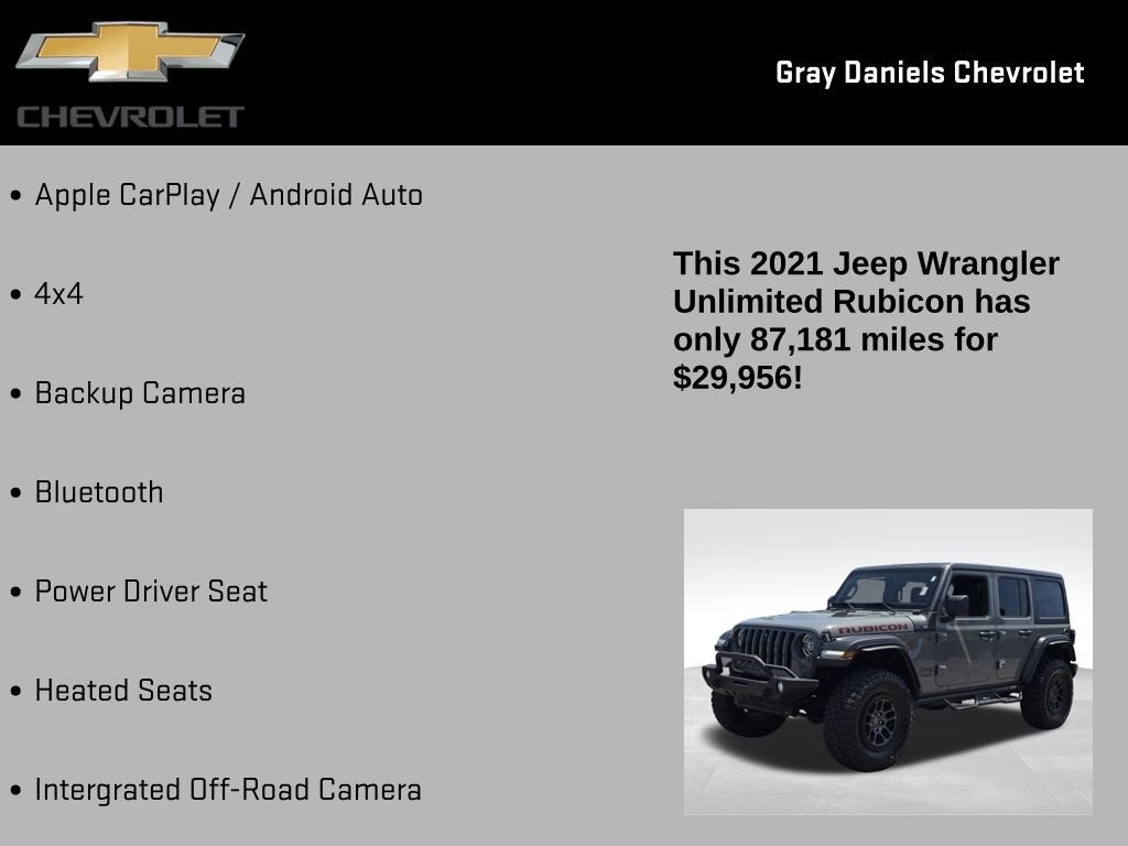 2021 Jeep Wrangler Unlimited Rubicon 4x4