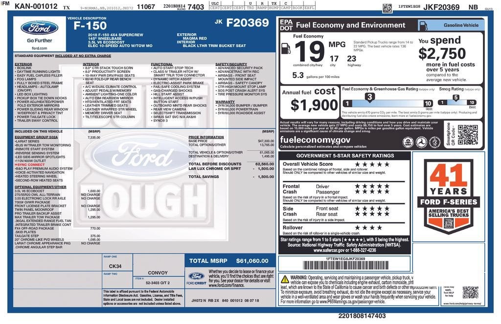 2018 Ford F-150 XL
