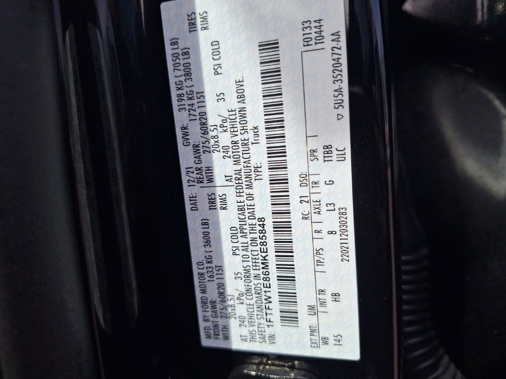 2021 Ford F-150 LARIAT