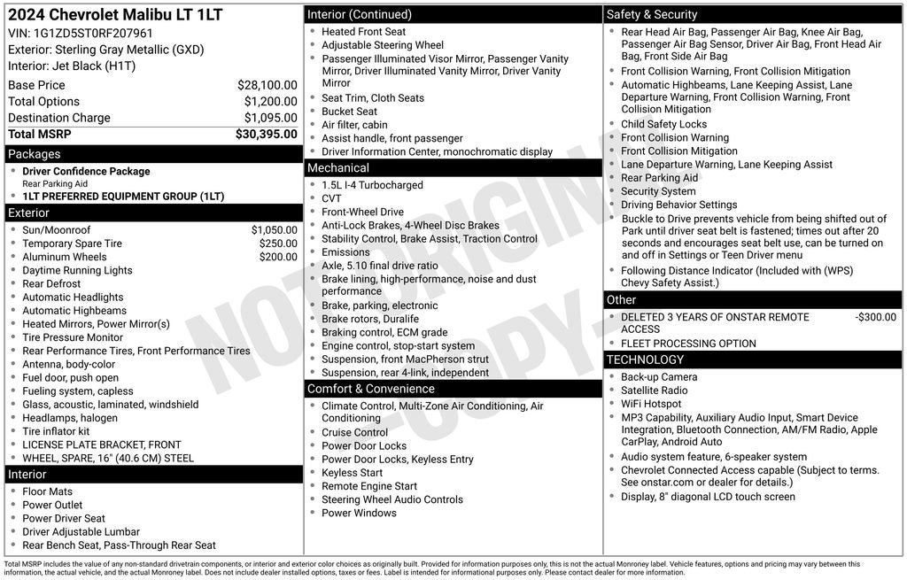 2024 Chevrolet Malibu 1LT