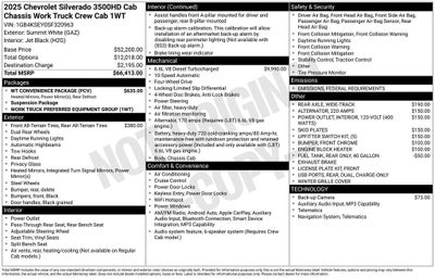 2025 Chevrolet Silverado 3500 HD Chassis Cab Work Truck