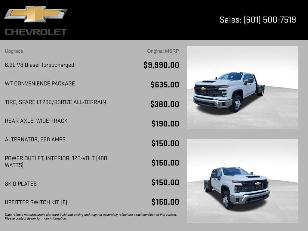 2025 Chevrolet Silverado 3500 HD Chassis Cab Work Truck
