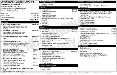 2026 Chevrolet Silverado 2500 HD LT