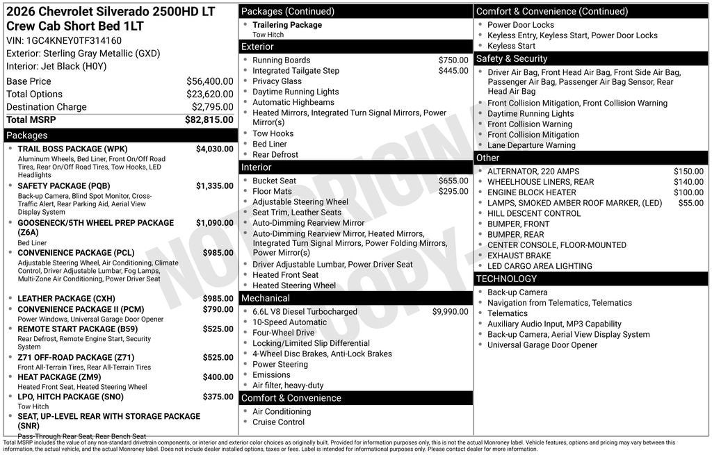 2026 Chevrolet Silverado 2500 HD LT