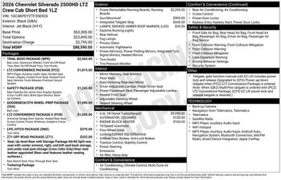 2026 Chevrolet Silverado 2500 HD LTZ