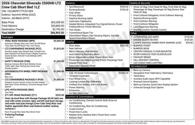 2026 Chevrolet Silverado 2500 HD LTZ