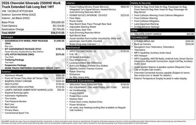 2026 Chevrolet Silverado 2500 HD WT