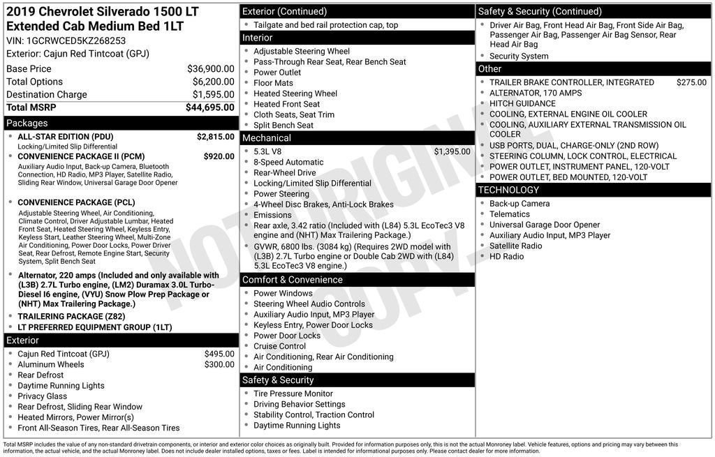 2019 Chevrolet Silverado 1500 LT