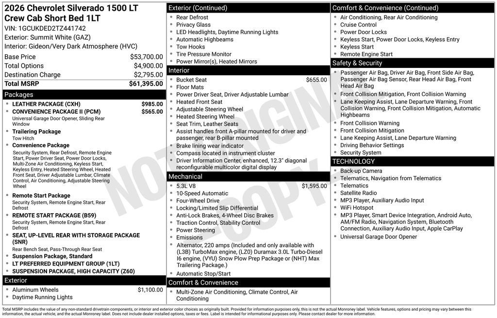 2026 Chevrolet Silverado 1500 LT