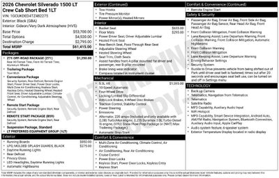 2026 Chevrolet Silverado 1500 LT