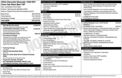 2026 Chevrolet Silverado 1500 RST