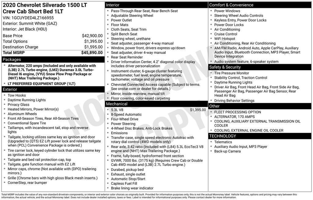 2020 Chevrolet Silverado 1500 LT