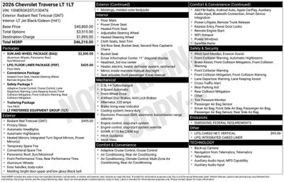 2026 Chevrolet Traverse LT