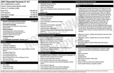 2027 Chevrolet Traverse LT