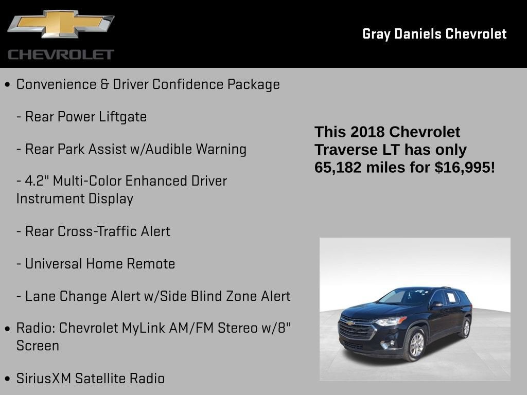 2018 Chevrolet Traverse LT Cloth