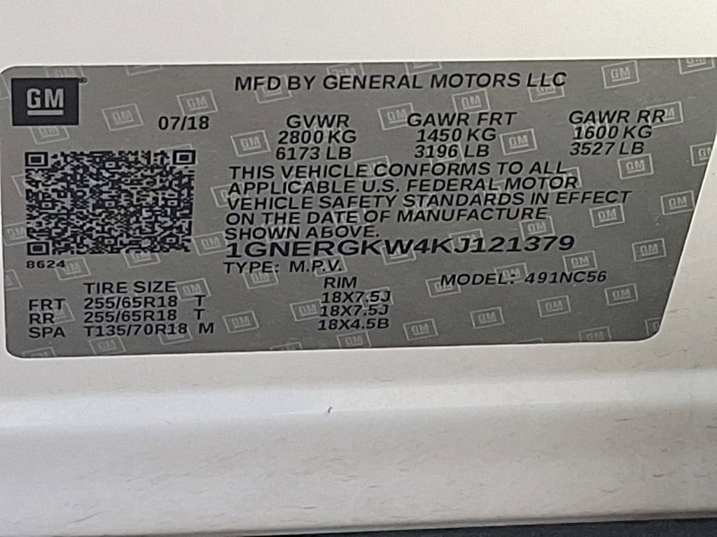 2019 Chevrolet Traverse LT Cloth