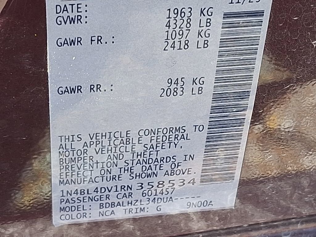 2024 Nissan Altima 2.5 SV