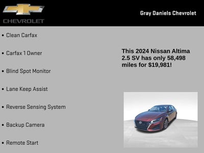 2024 Nissan Altima 2.5 SV