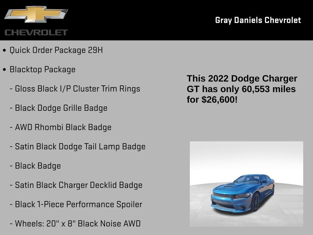 2022 Dodge Charger GT AWD