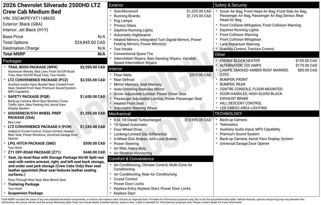 2026 Chevrolet Silverado 2500 HD LTZ