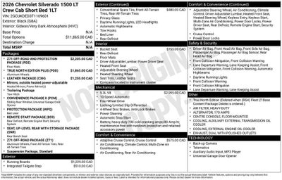 2026 Chevrolet Silverado 1500 LT