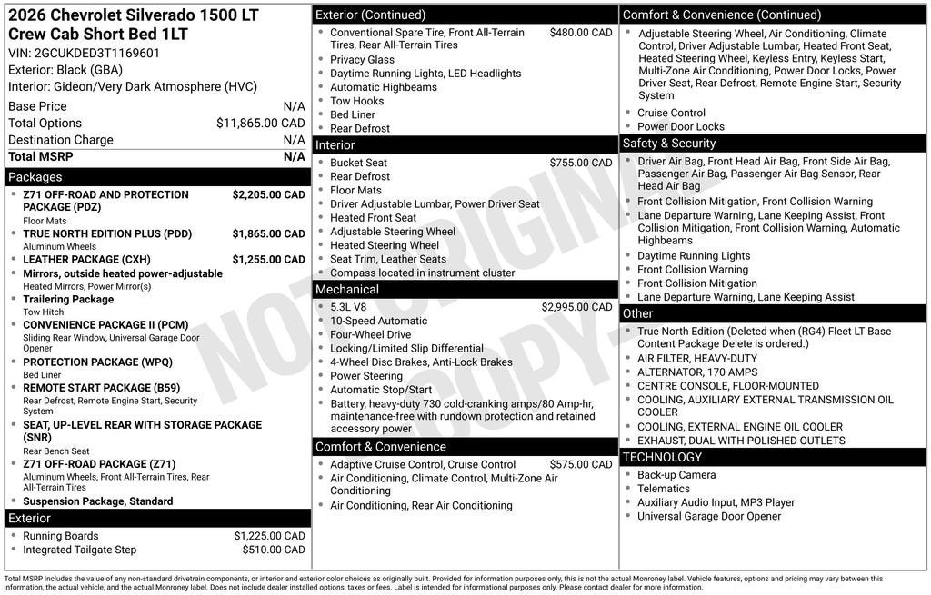 2026 Chevrolet Silverado 1500 LT