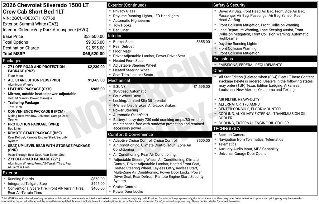 2026 Chevrolet Silverado 1500 LT
