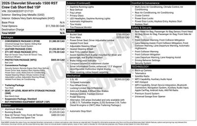 2026 Chevrolet Silverado 1500 RST