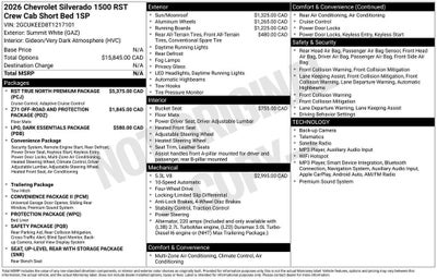 2026 Chevrolet Silverado 1500 RST