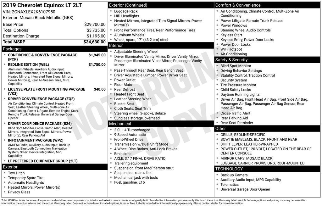 2019 Chevrolet Equinox LT