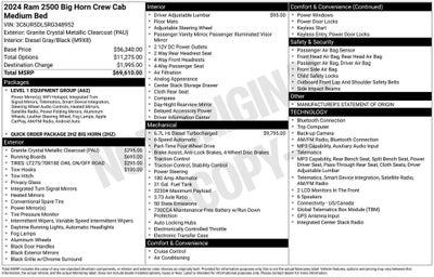 2024 RAM 2500 Big Horn Crew Cab 4x4 6'4" Box
