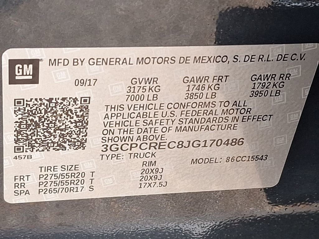 2018 Chevrolet Silverado 1500 LT