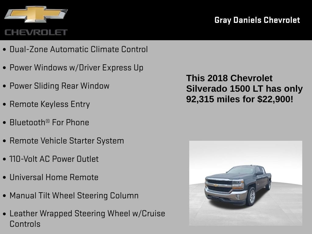 2018 Chevrolet Silverado 1500 LT