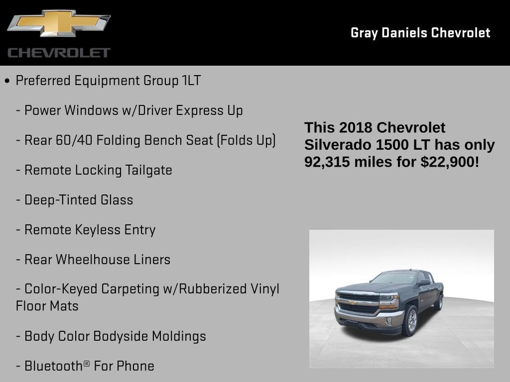 2018 Chevrolet Silverado 1500 LT