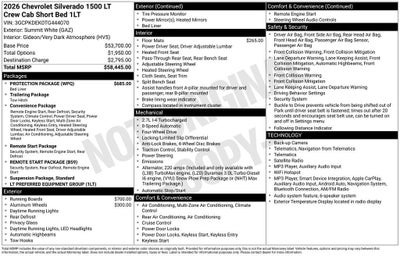 2026 Chevrolet Silverado 1500 LT