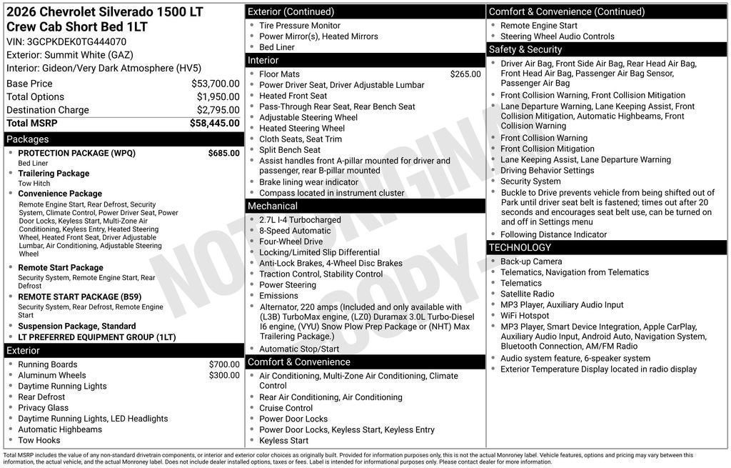 2026 Chevrolet Silverado 1500 LT