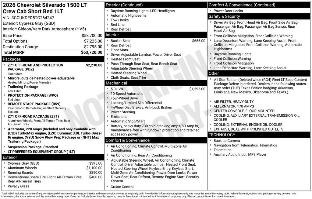 2026 Chevrolet Silverado 1500 LT