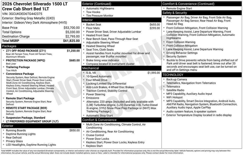 2026 Chevrolet Silverado 1500 LT