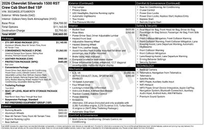 2026 Chevrolet Silverado 1500 RST