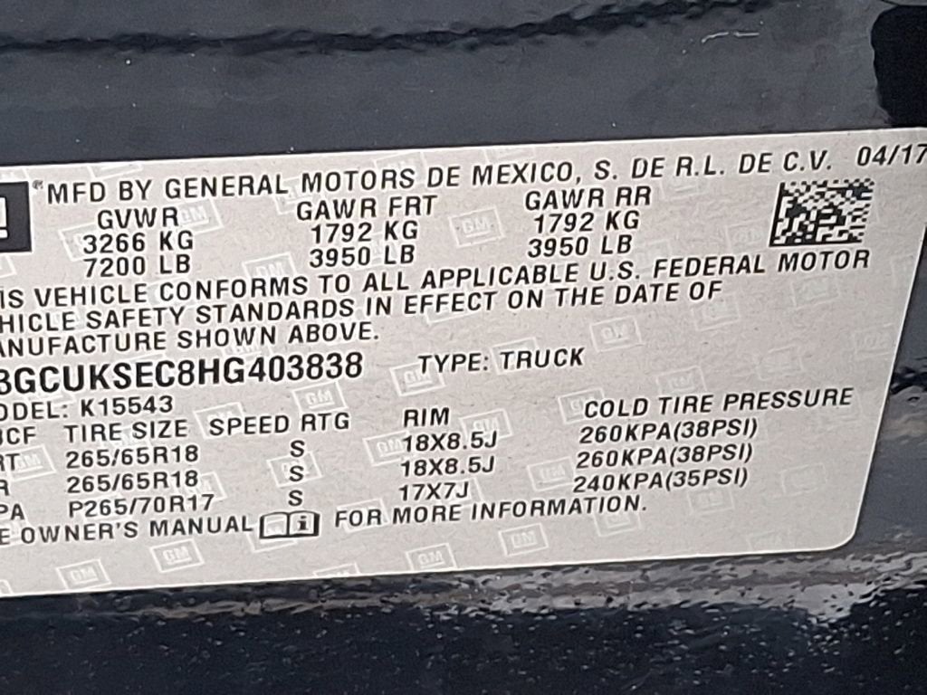 2017 Chevrolet Silverado 1500 LTZ