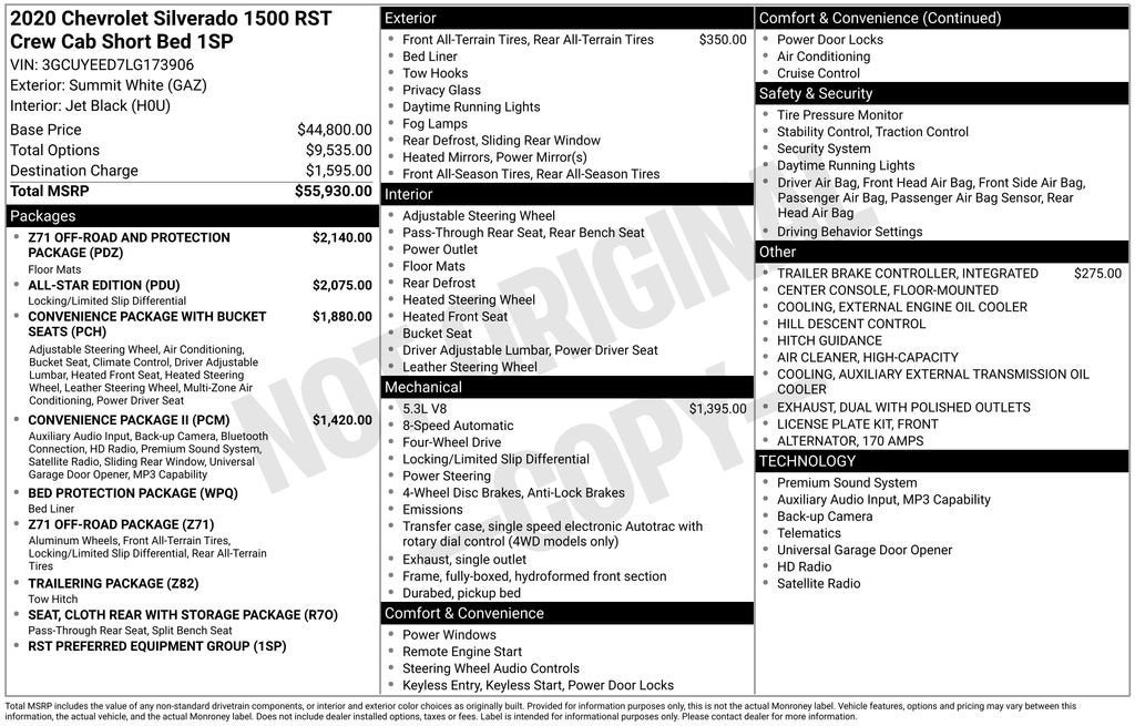 2020 Chevrolet Silverado 1500 RST