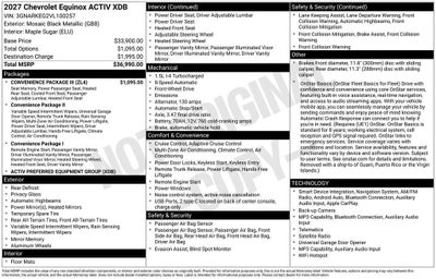 2027 Chevrolet Equinox ACTIV