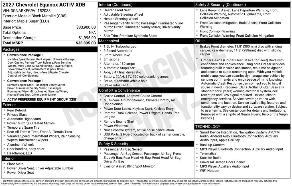 2027 Chevrolet Equinox ACTIV