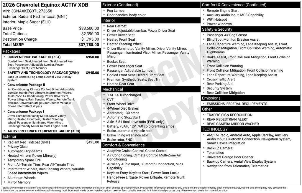 2026 Chevrolet Equinox ACTIV