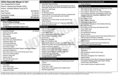 2026 Chevrolet Blazer 2LT