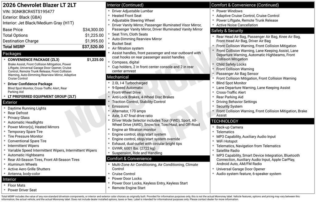 2026 Chevrolet Blazer 2LT