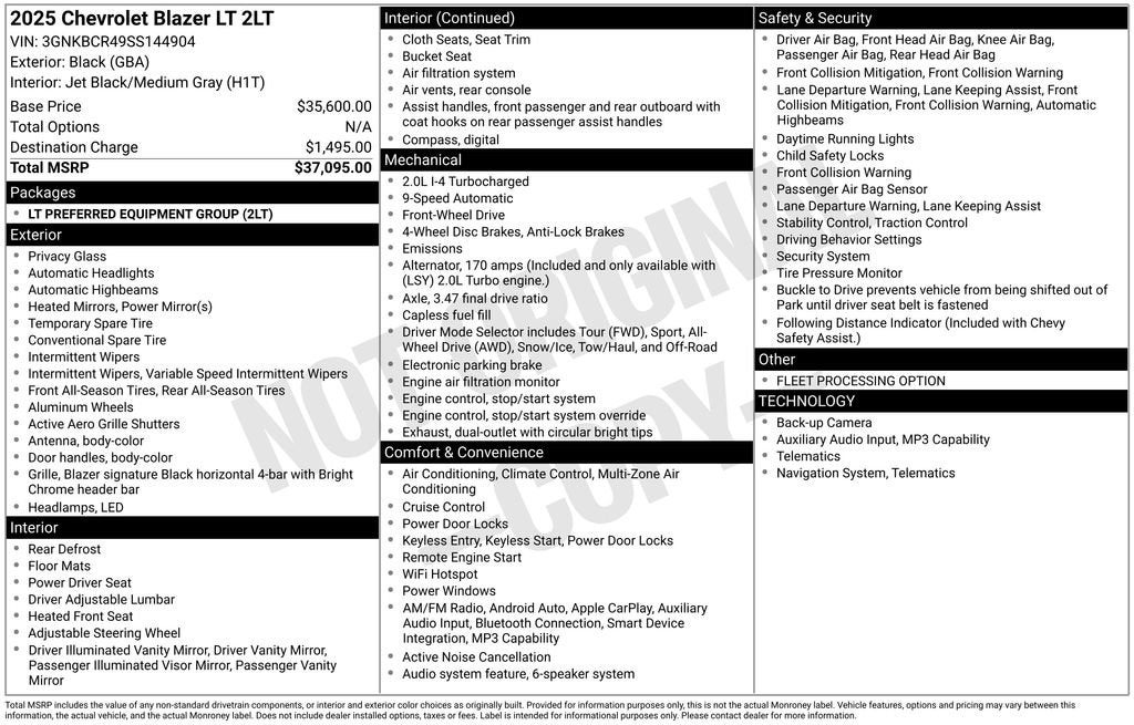 2025 Chevrolet Blazer 2LT