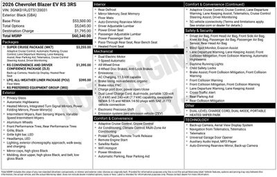 2026 Chevrolet Blazer EV RS